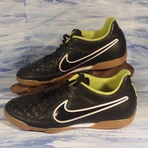 Nike Tiempo Rio II Men's Black Shoes 631523-017 Size 8.5